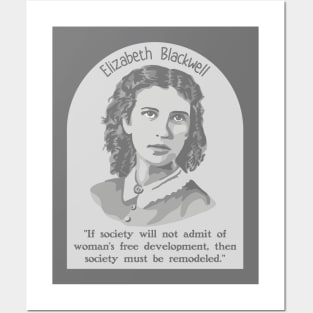 Elizabeth Blackwell Portrait and Quote Posters and Art